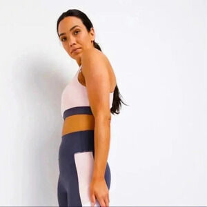 Allfinix Blue & White Sports Bra